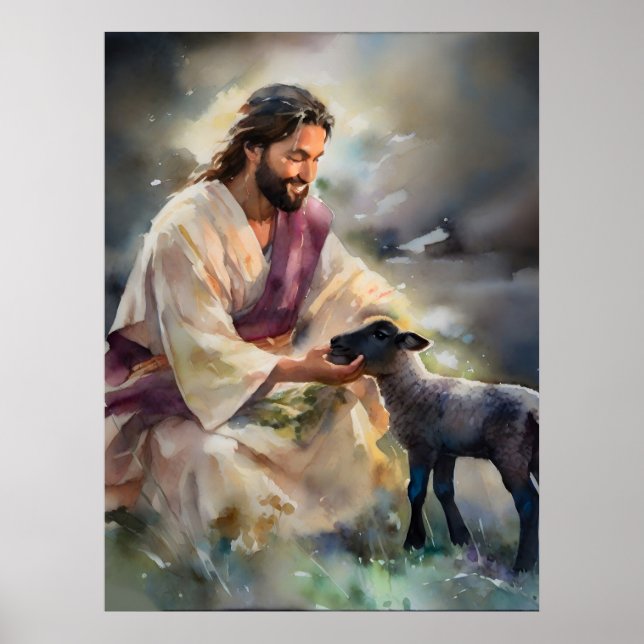 Póster Jesús Y La Oveja Perdida (Frente)