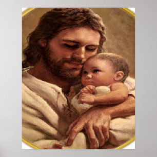 Póster Jesús y Poster de niños