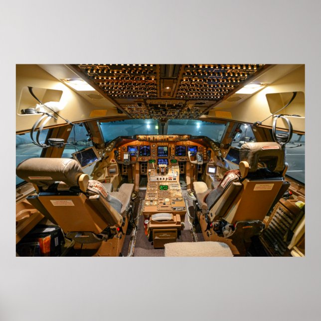 Póster Jet Cockpit comercial (Frente)