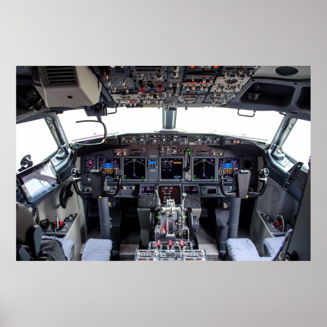 Póster Jet Cockpit comercial (Frente)