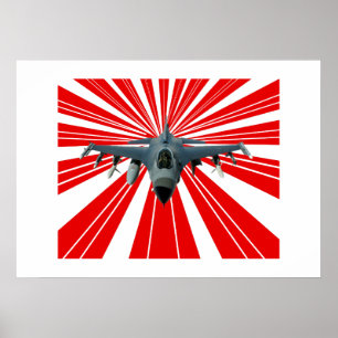 Póster Jet de combate