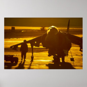 Póster Jet del corredor de cross de AV-8B
