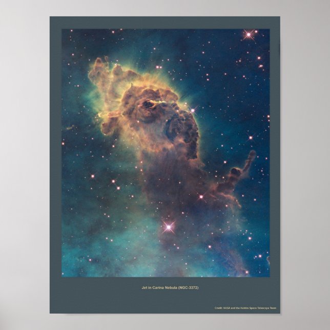 Póster Jet en la nebulosa de Carina (NGC 3372) (Frente)