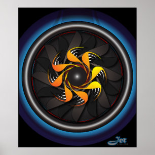 Póster Jet Engine Poster