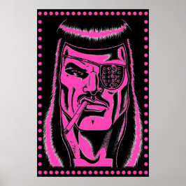 Póster Jet Latex™/Studs/Hot Pink/Large Poster