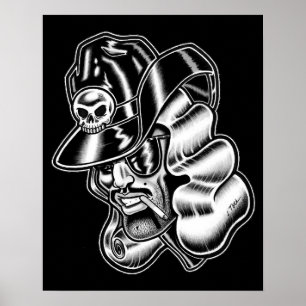 Póster Jet Latex™/Vaquero Espacial