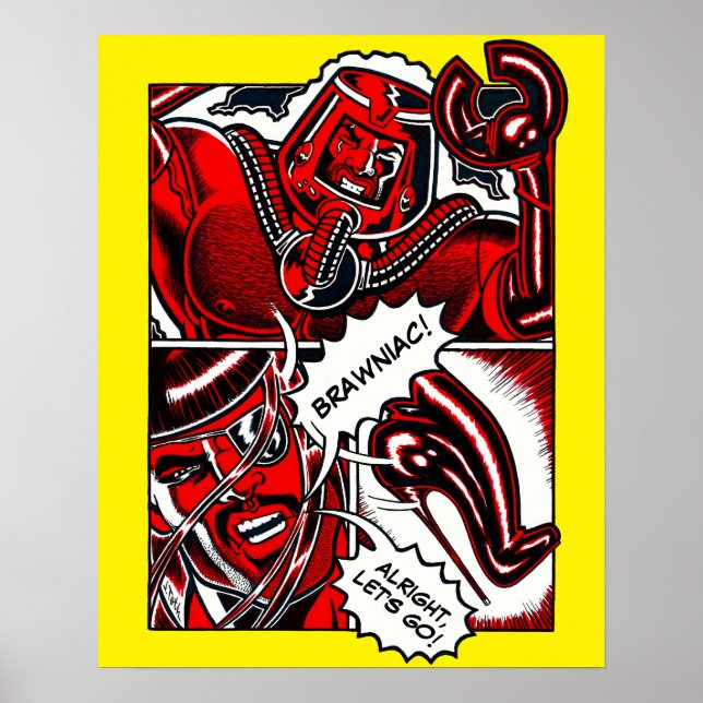 Póster Jet Latex™ vs. Brawniac™ (Frente)