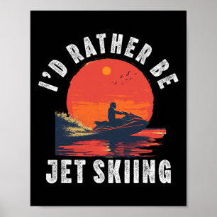 Póster Jet Ski Para Hombres Mujeres Papá Chico Conductor