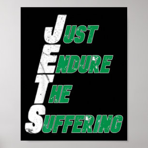 Póster Jets divertidos solo soportan el fútbol sufrido