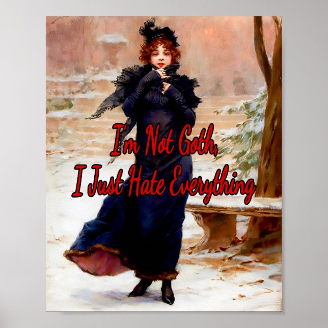 Póster Jeune Elegante En Hiver por Frederick Kaemmerer (Frente)