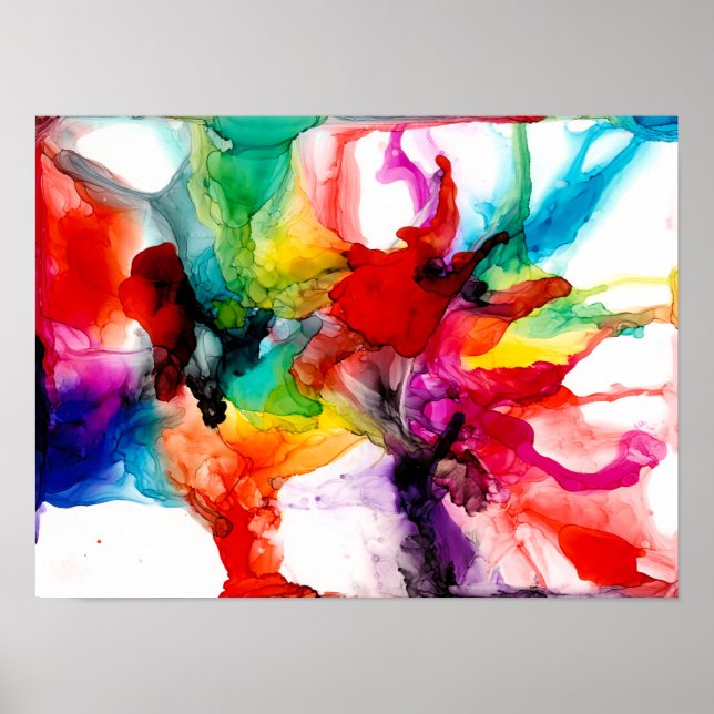 Póster Jeweltone Prism - Watercolor (Frente)