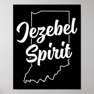Póster Jezebel Spirit Funny Indiana Orgullo Punto Azul En