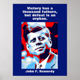 Póster JFK John F. Kennedy Cita Inspiración Motivacional