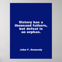 Póster JFK John F. Kennedy Cita Inspiración Motivacional