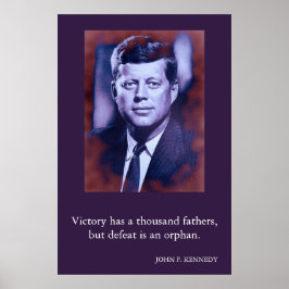 Póster JFK John F. Kennedy Cita Victoria