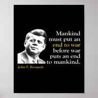 Jfk John F Kennedy Presidente Cita de fin de guerr