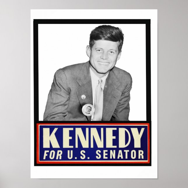 Póster JFK para el Senador de los Estados Unidos (Frente)