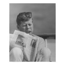 JFK Relaxing Outside