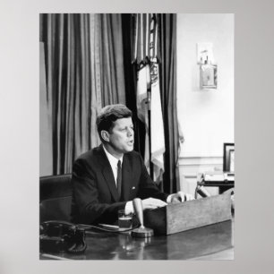 Póster JFK Se Dirige Al País