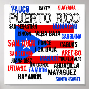 Póster jhg, PUERTO RICO, San Juan, Bayamón, Toa Baja, ...