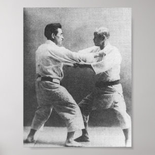 Póster Jigoro Kano y Kyuzo Mifune