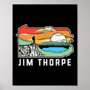 Póster Jim Thorpe Pennsylvania Naturaleza Senderismo al a