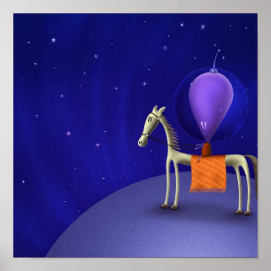 Póster Jinete del caballo