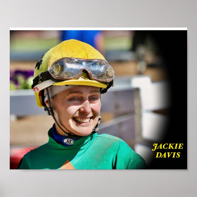 Póster Jinete, Jackie Davis (Frente)