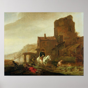 Póster Jinete y brezo