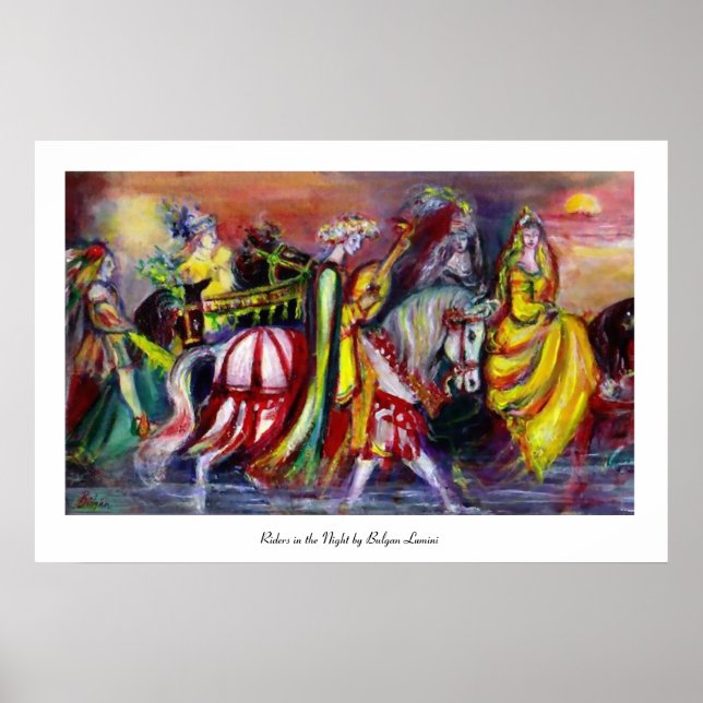 Póster Jinetes en la noche (Frente)