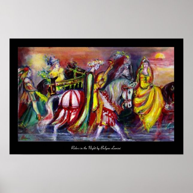 Póster Jinetes en la Noche (Frente)