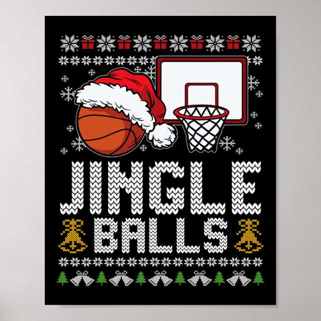 Póster Jingle Balls Navidades feos Pajama Guay Sport Mamá (Frente)