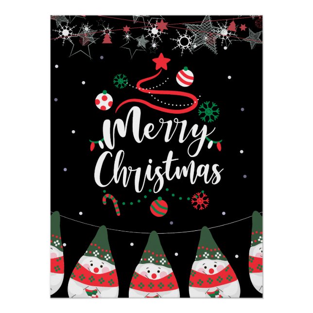 Póster Jingle Bells Joyful Greetings Collection (Anverso)
