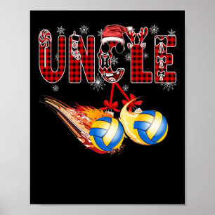 Póster Jingle My Xmas Volleyball Uncle Mejor Volleyball U