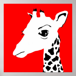Póster jirafa