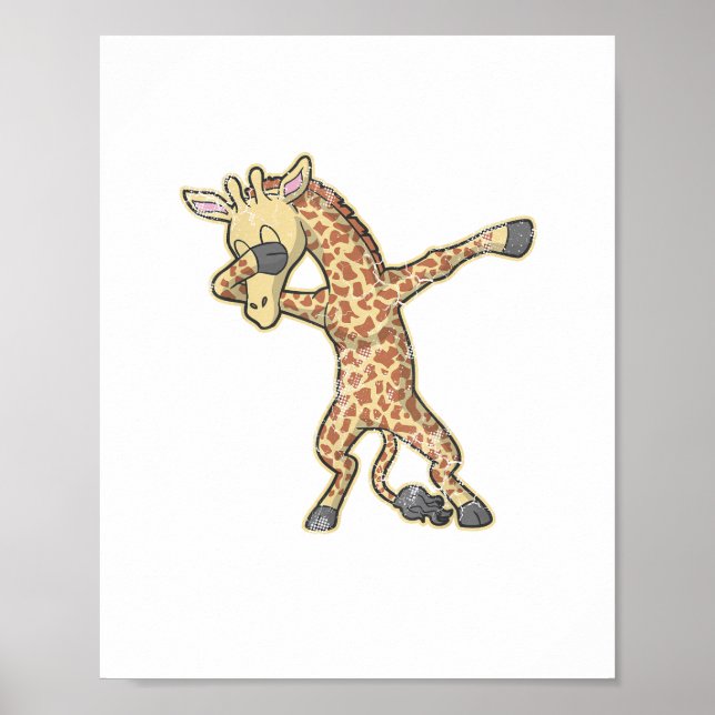 Póster Jirafa Dabbing Dab  (Frente)