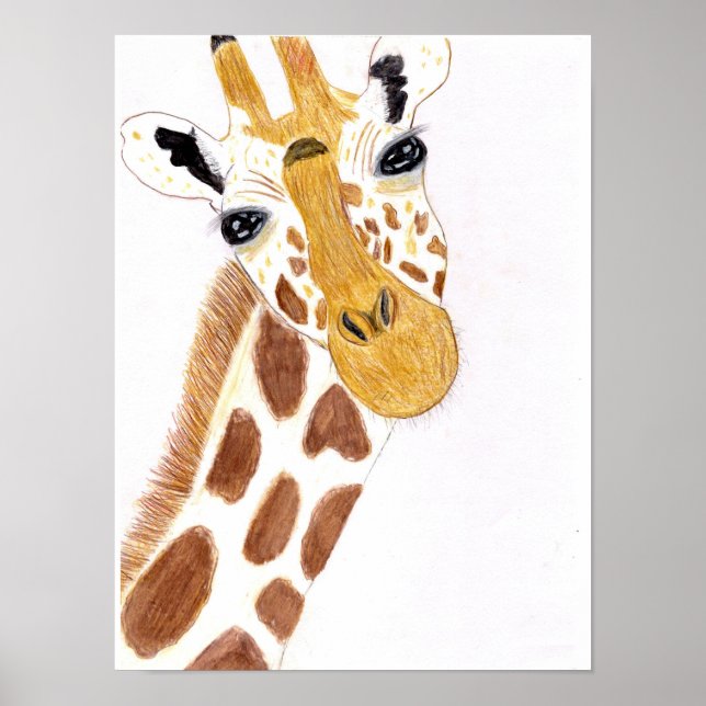 Póster Jirafa Divertida (Frente)