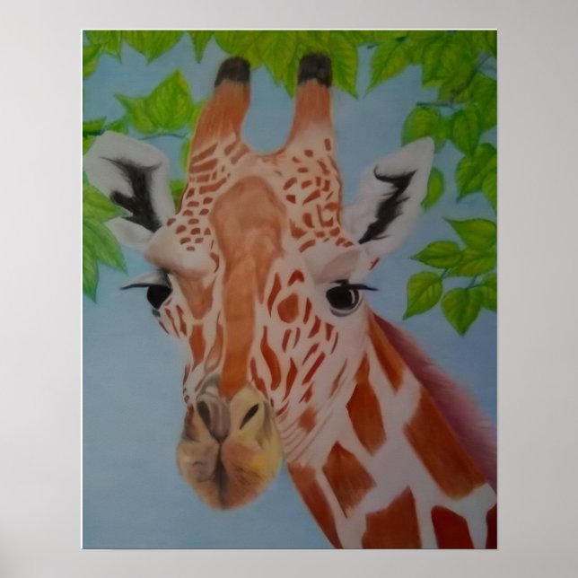 Póster Jirafa elegante  (Frente)