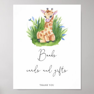 Póster Jirafa - libros tarjetas y regalos