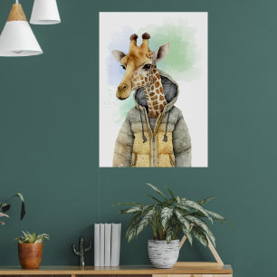 Póster Jirafa Martina
