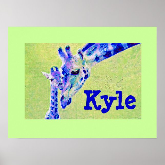 Póster jirafas blandas (Frente)