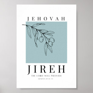 Póster Jireh de Jehová Impreso