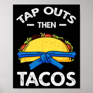 Póster Jiu Jitsu Artes Marciales Taco Jujutsu Cinco De Ma