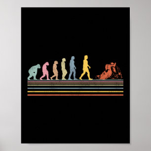 Póster Jiu Jitsu Bjj Jiu Jitsu Evolución Retro