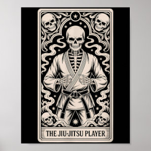 Póster Jiu-Jitsu BJJ Tarot Judo Artes Marciales MMA