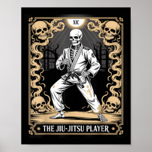 Póster Jiu-Jitsu BJJ Tarot Judo Artes Marciales MMA