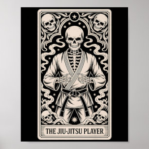 Póster Jiu-Jitsu BJJ Tarot Judo Artes Marciales MMA