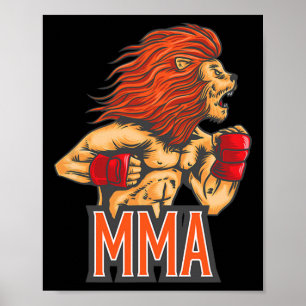 Póster Jiu-jitsu, Boxeo, Kickboxing y Mma S 
