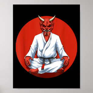 Póster Jiu Jitsu Brasileño Grappling y BJJ