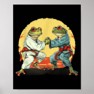 Póster Jiu-Jitsu Kickboxing Judo Sapo MMA Artes Marciales